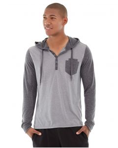 Chaz Kangeroo Hoodie-S-Gray